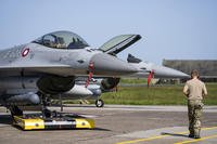 Danish F-16 fighter jet