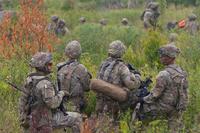 Soldiers with 10th Mountain Division conduct a live fire exercise