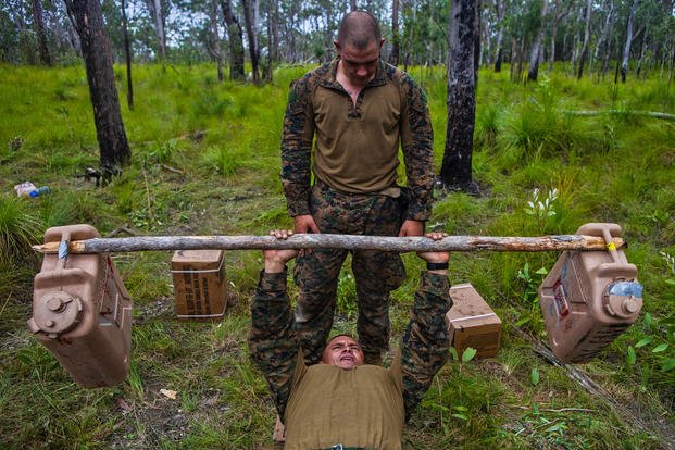 What are the U.S. Marine Corps' height and weight standards?